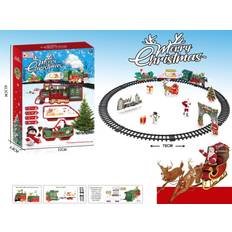 Sammar Gifts Christmas Train Set With Lights & Sounds Smoke Electric Train Sets