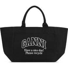 Ganni phantom Ganni Shopper XXL Contrasted Logo Dam - Phantom