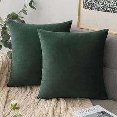 Cushion Covers Premium Velvet Covers 45x45 cm Dark Cushion Cover Green (45x45cm)