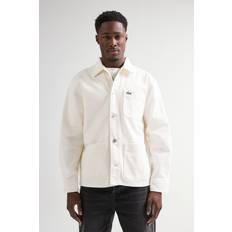 Lacoste Men Shirts Lacoste Long Sleeved Woven Shirt - White