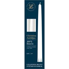 Liljeholmens Christina Antikljus 26 cm 4-pack Vit Stearinljus