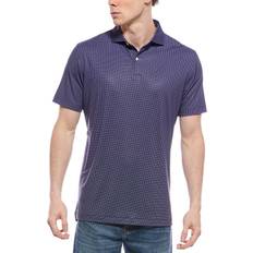 Peter Millar Blue Grovewood Performance Jersey Polo Shirt