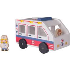 Stoy Legetøjsbil Stoy FSC 100% Ambulance Rød 3-6