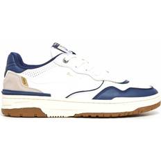 Pepe Jeans Herr Skor Pepe Jeans Chester Ivy Läderskor Karta Nyckelband Casual - Vit