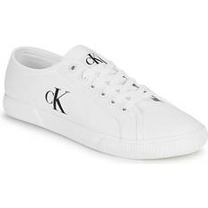 Canvas Low Profile Trainers Baskets - Blanc