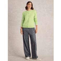 Yellow Cardigans White Stuff Women's Lulu Crew Neck Cardi - Bright Yellow