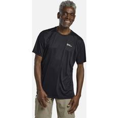 Jack Wolfskin Herre Skjorter Jack Wolfskin T-shirt Til Herre - Tech T - Sort