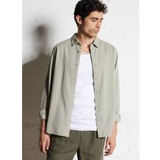 Knowledge Cotton Apparel Skjortor Knowledge Cotton Apparel Regular Fit Light Twill Shirt - Burned Olive