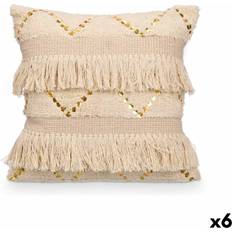 Gift Decor Cushion 4740 Naturlig 45 x 15 x 45 cm 6 enheter Komplett dekorationskudde Natur (45x45cm)