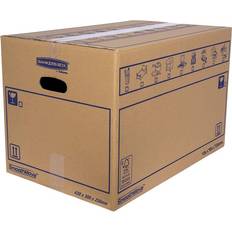 Scatole di cartone Bankers Box Confezione da 10 Scatole di Cartone con Manici per Traslochi 43 x 30 x 25 cm