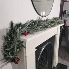 Green Decorations Samuel Alexander Festive New Jersey Christmas Garland PVC Tips 180 cm 6 ft Decoration