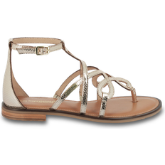 Les Tropéziennes Harabesque Toe-Post Sandals in Leather - Gold