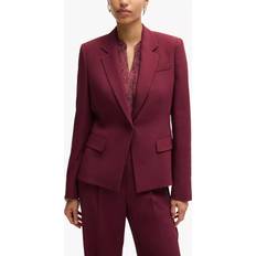 HUGO BOSS Red Blazers HUGO BOSS Single Breasted Blazer - Dark Red