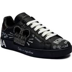 Dolce & Gabbana Calfskin Portofino Man Sneakers Multicolor Leather