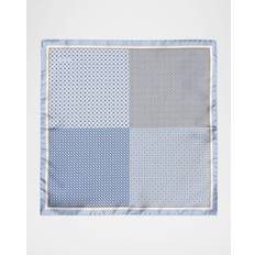 Bröstnäsdukar Eton Men's Four-Sided Silk Pocket Square - Blue