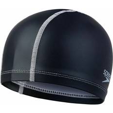 Junior Swim Caps Speedo Junior Pace Black Synthetic Swimming Cap