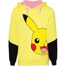 Pokemon Hoodies Children's Clothing Pokémon Girls Pikachu Face Drawstring Hoodie - Yellow