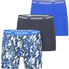 Björn Borg Underkläder Björn Borg Cotton Stretch Boxer 3-Pack - Blue Pattern