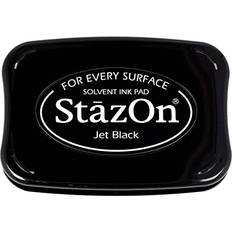 Stamps & Stamp Supplies Tsukineko Stazon Jet Black Ink Pad 9.91 x 6.73 x 1.78 cm 40 Grams