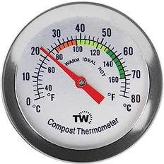Analogue Thermometers, Hygrometers & Barometers Thermometer World Compost Stainless Steel Dial