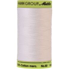 White Sewing Thread Mettler Silk-Finish Cotton Embroidery Thread 875 yd White