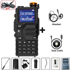 Walkie Talkies Maxpower UV K5 Plus Walkie Talkie Portable Am Fm TwoWay Radio Comumicador Station
