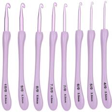 Goolrc 8 Pcs Crochet Hook Set Alumina Needle