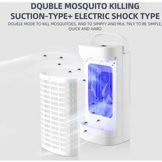 Tomtop Jms LED Bug Zapper Electronic Mosquito Killer Electric Trap Insect Fly Zapper Can Attract Gnats US Plug White