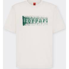 Ferrari T-shirt With Logo Graphic - Ecru