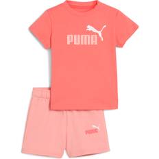 Rød Øvrige sæt Børnetøj Puma Minicats Ess Tee And Shorts Set - Peach Frost