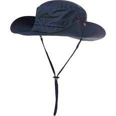 Comhats Herren Sonnenhut UV-Schutz Outdoor Fischerhut Bucket Safari Faltbarer Wanderhut - Schwarzblau