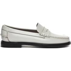 Leather - Women Moccasins Sebago Women's Leather Loafers Classic Dan Pigment - Blanc