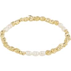 Vit Armband Pilgrim Tide Armband Guldplated Dam Kedjearmband - Guld