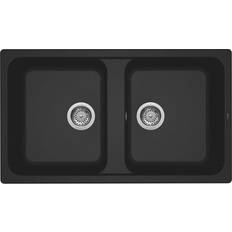 Lavelli con scolapiatti Elleci Lavello Cucina 2 Vasche da Incasso LG245040