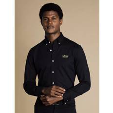 Shirts Charles Tyrwhitt 4-Way Stretch Jersey Shirt - Navy