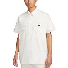 Nike XL Shirts Nike Life Woven Military Short-Sleeve Button-Down Shirt - White