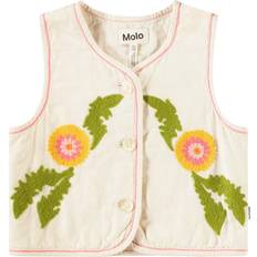 White Vests Molo Kids' Heather Dandelion Waistcoat Top - White