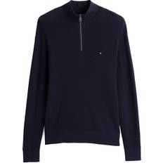 Tommy Hilfiger Tröjor Tommy Hilfiger Racking Structure Zip Mock - Blue