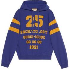 Gucci Men Jumpers Gucci Men's SS21 Alphabet Stripe Printing Pullover - Blue