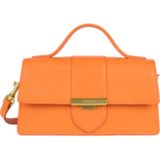 Sacs Seau Lancaster Sac Baguette En Cuir Grainé - Orange