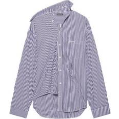 Balenciaga Shirts Balenciaga FW21 Stripe Long Sleeved Shirt - Dark Blue
