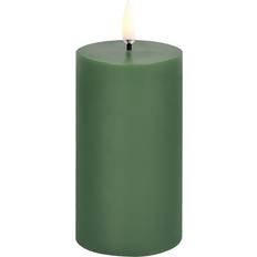 Inredningsdetaljer Uyuni LED Pillar Candle Olive Green 5.8 x 10.1 cm LED-ljus