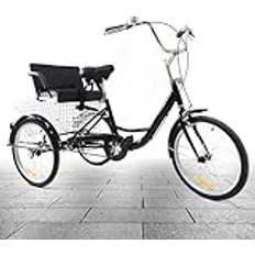 VonVVer 20 Tum Trehjulingar Med Barnstol 110 kg Barncykel