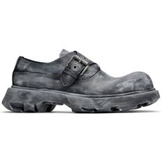 Acne Studios Low Shoes Acne Studios Buckle Leather Loafers - Black/Gray