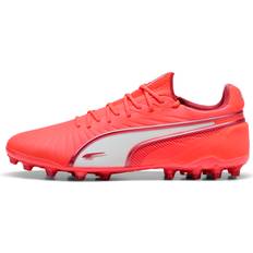 Puma King Ultimate MG Unlimited - Rød/Hvid