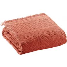 Serviettes de bain Vivaraise Drap Zoe 100x180 - Rose Serviette de bain Rose