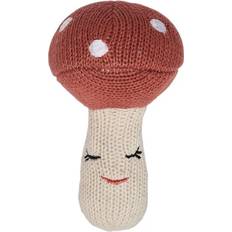 Mini Yummy Svampe-rangle 11 cm Off White/Rød