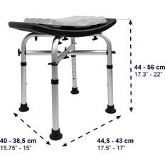 White Shower Stools KMINA Shower Stools for Elderly 330 lbs