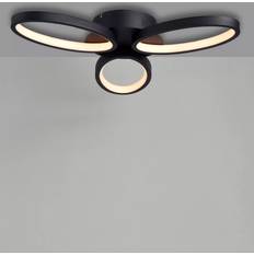 John Lewis Ovals LED Semi Black Ceiling Flush Light