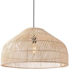 Made Java Rattan Large Lamp 60cm Light Brown Shade
